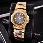 Perfect Replica Patek Philippe Nautilus 35mm Lady Watch All Gold